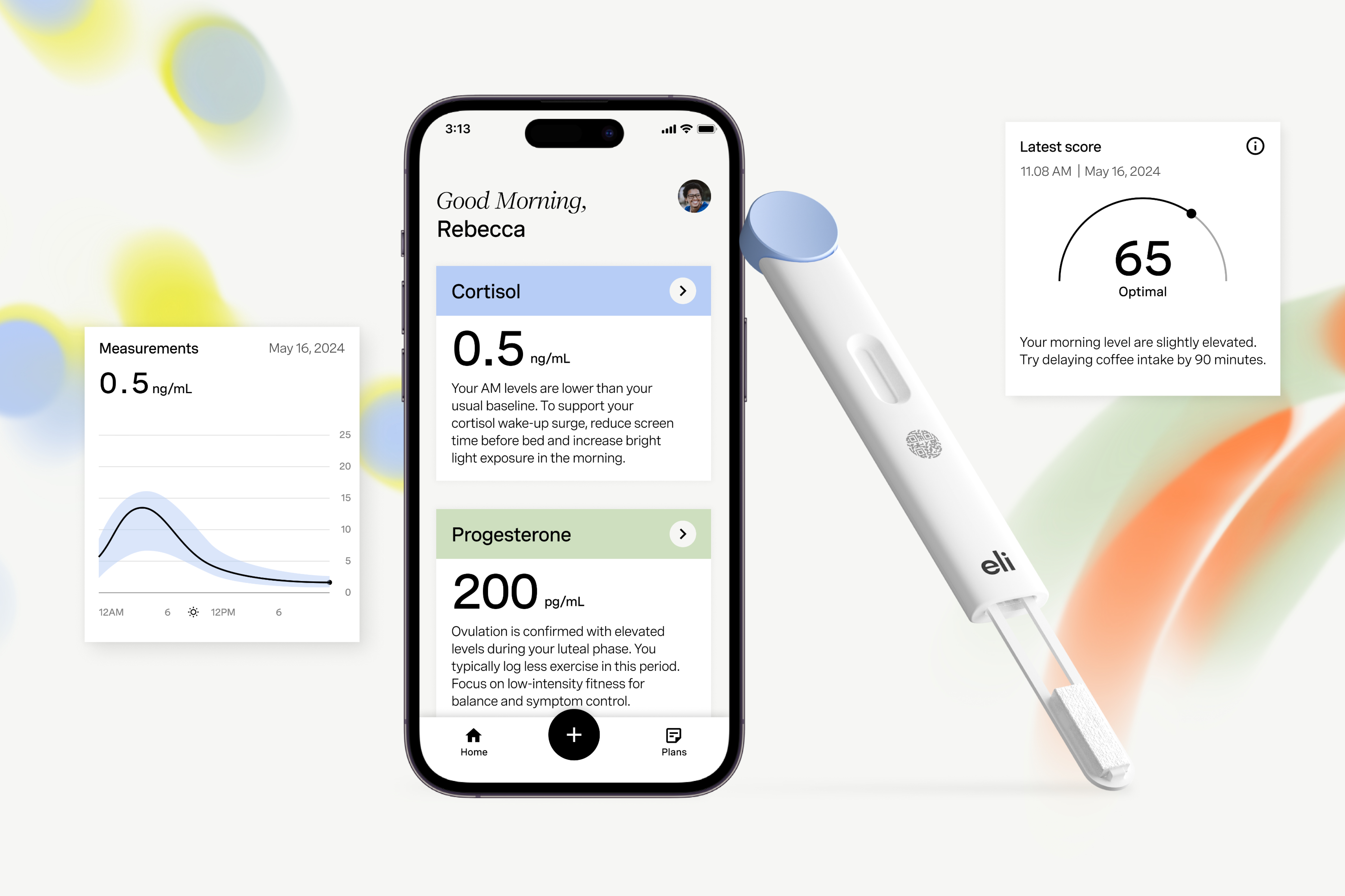 Hormometer™: At-home saliva-based hormone tracker for real-time health insights.