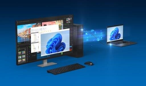 Thunderbolt™ Share, fast PC-to-PC connectivity for screen, keyboard, mouse, and storage sharing.