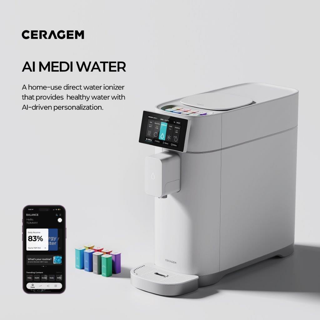 AI MEDI WATER: AI-powered home water ionizer for personalized healthy water.
