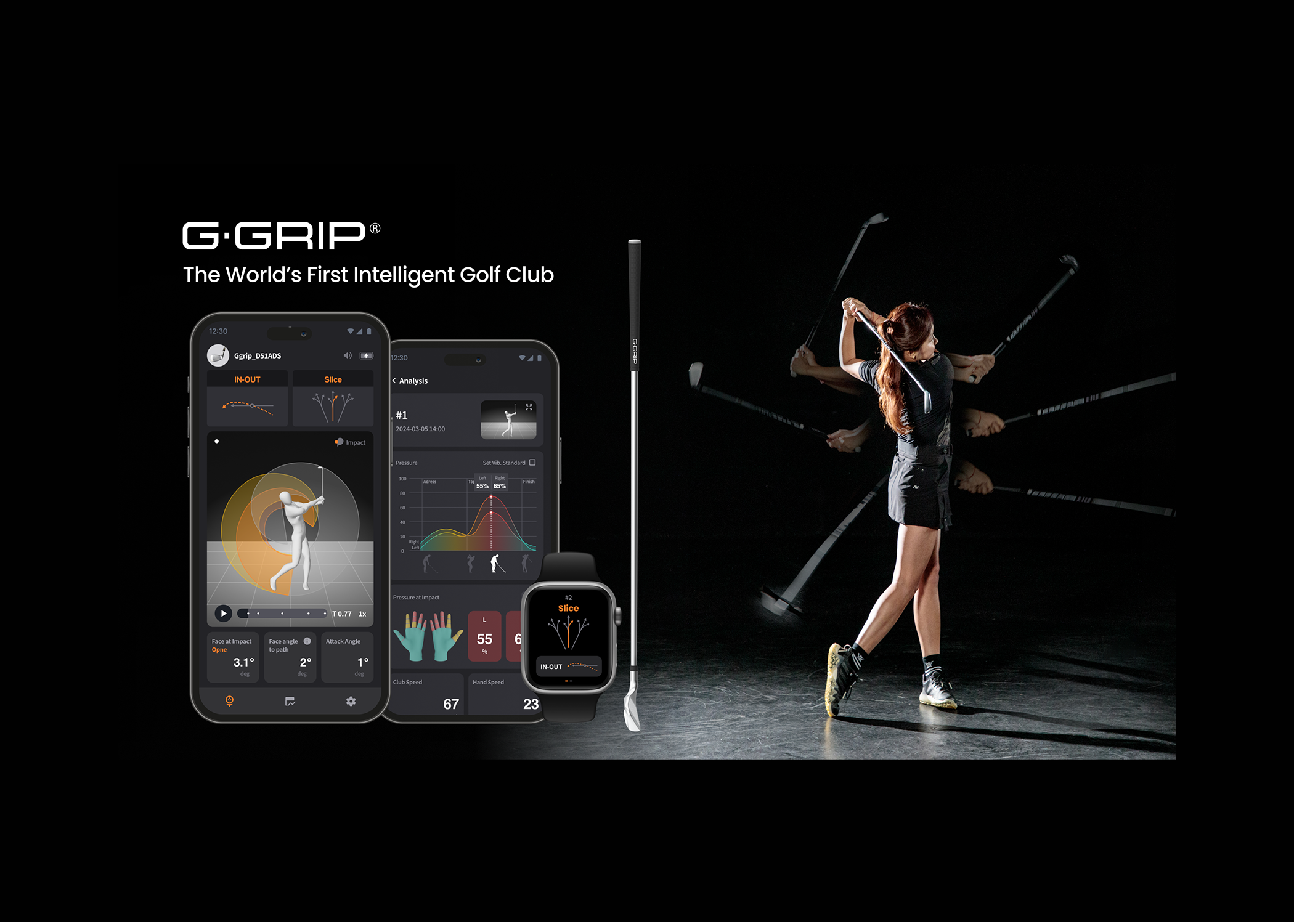 G-Grip, AI-Powered Intelligent Golf Club