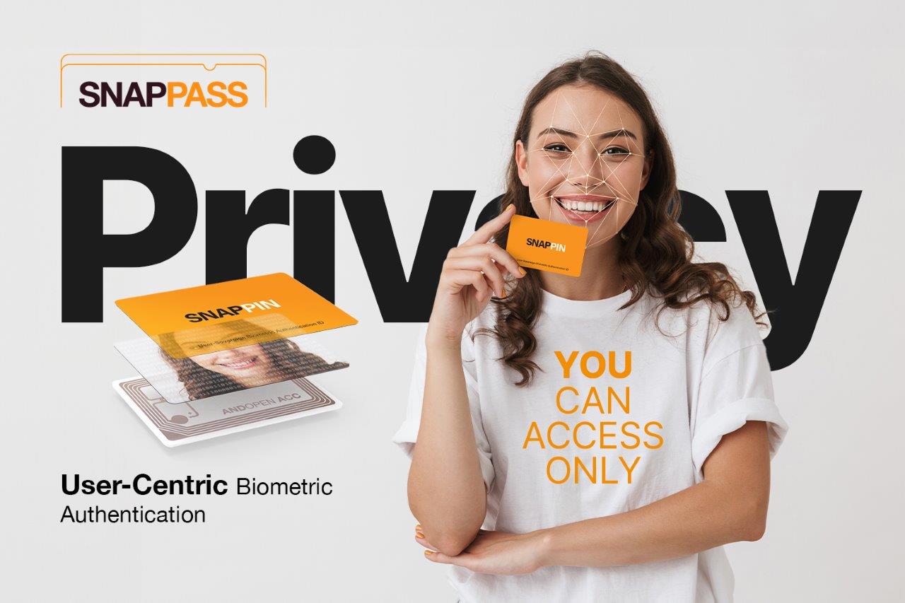 SNAPPASS, 2FA access control solution that converges facial recognition with card-based access