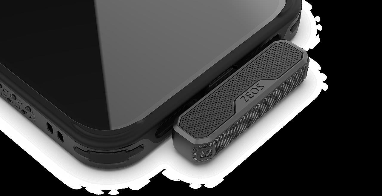 Zeos Audiva, noise-cancelling directional microphone attachment for smartphones