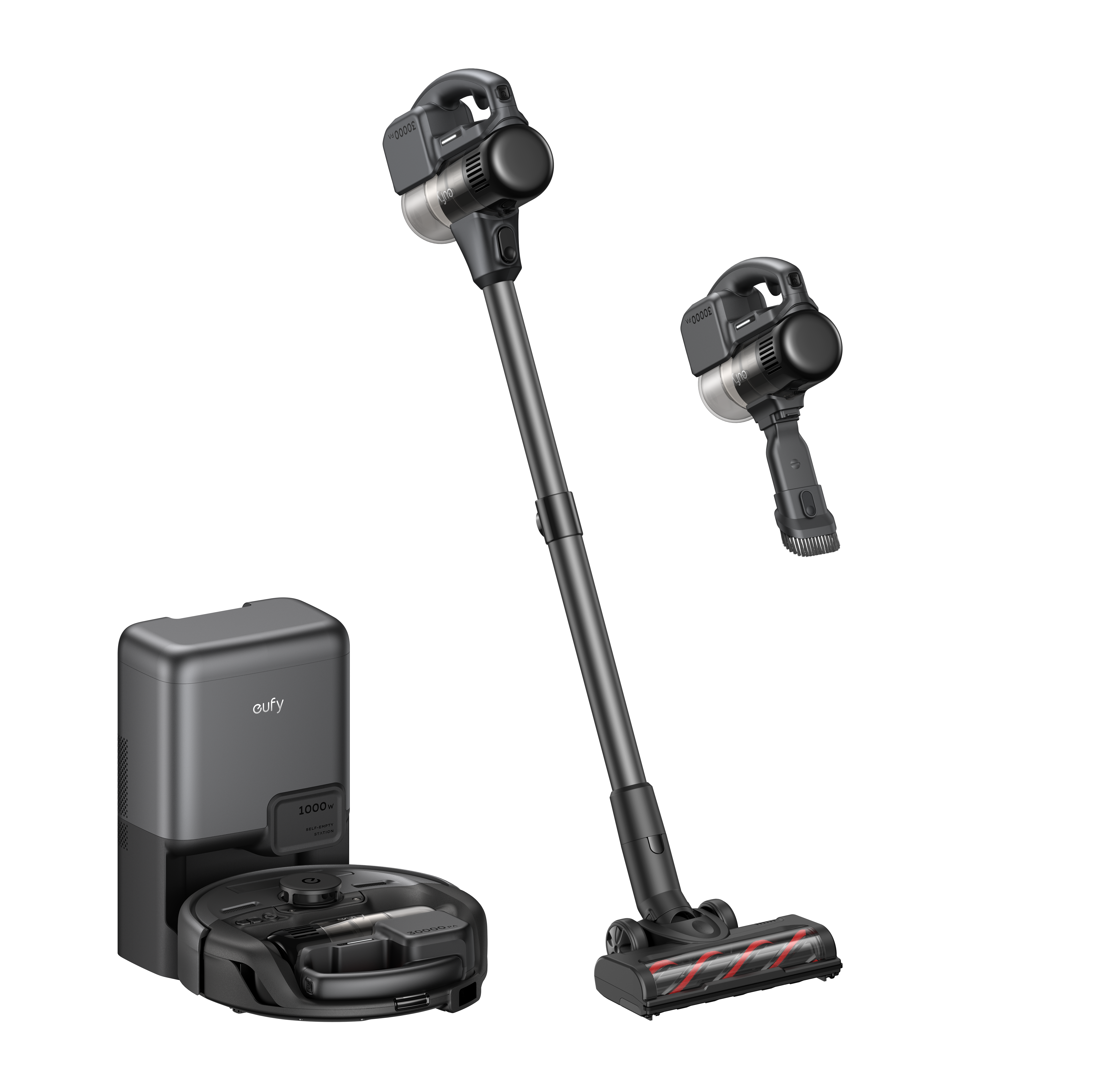 Eufy 3-in-1 E20: Robot and cordless stick vacuum in one.