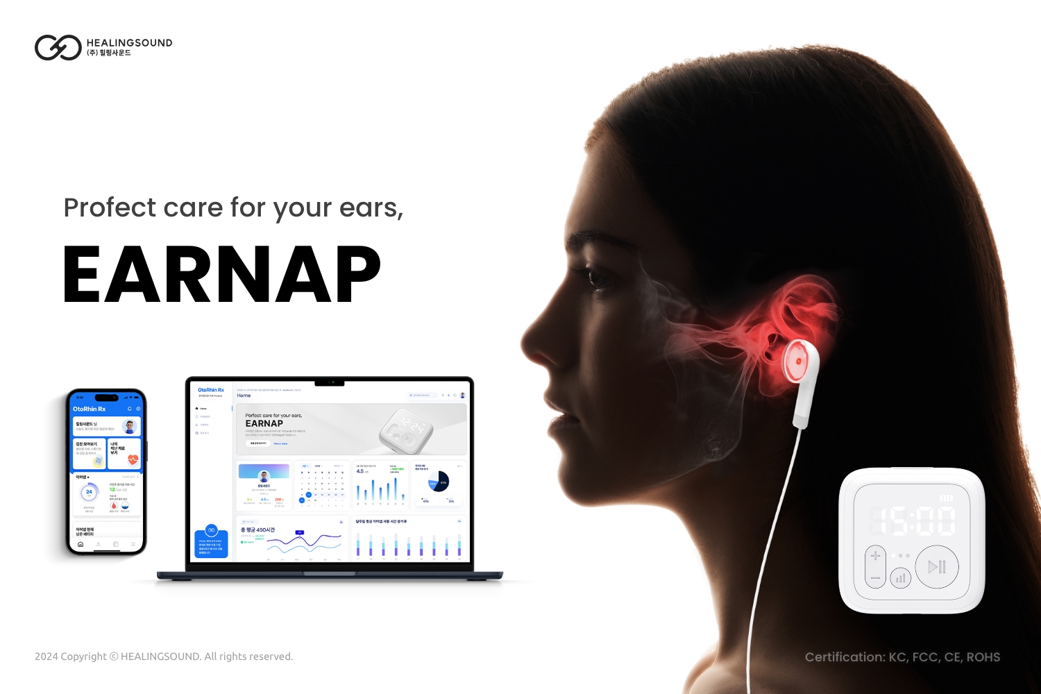 Earnap, portable infrared therapy device.