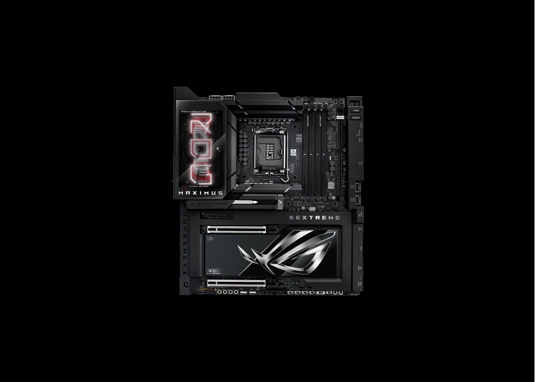 ROG MAXIMUS Z890 EXTREME gaming motherboard.