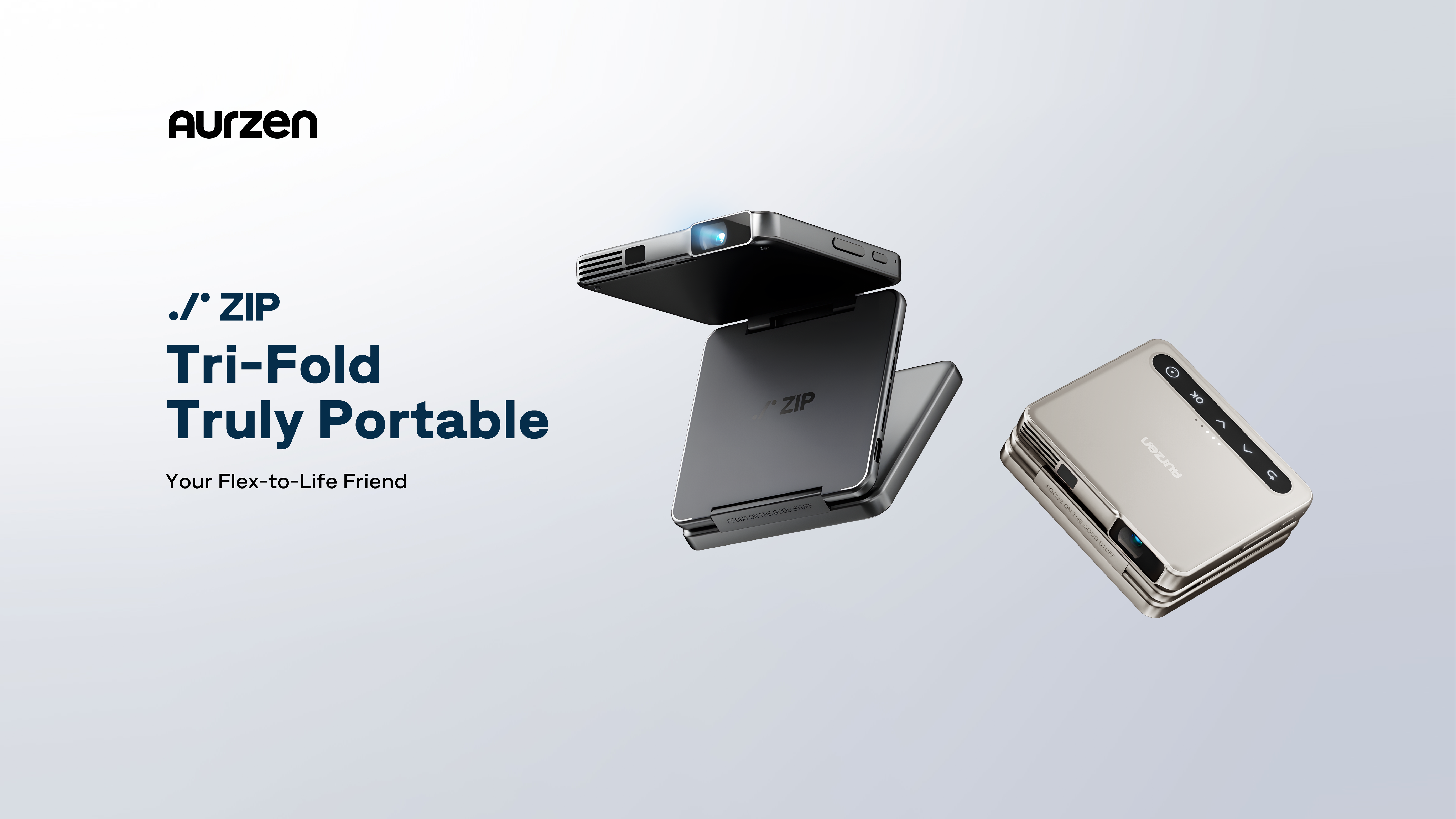 Aurzen ZIP, foldable and portable projector